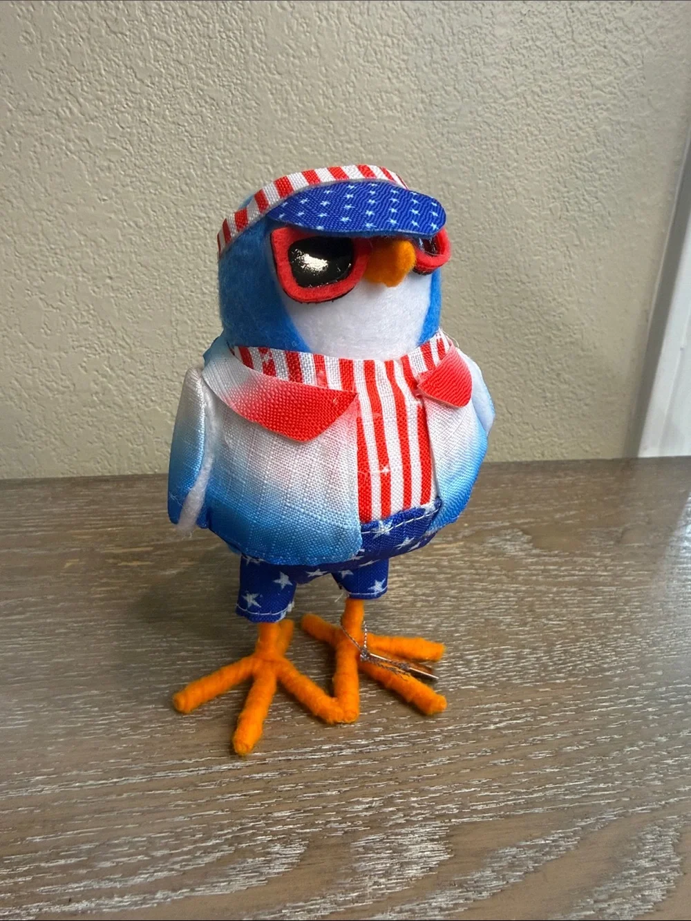 Sun Squad Featherly Friends Bubba 2024 Felt and Material Bird Figure NWT